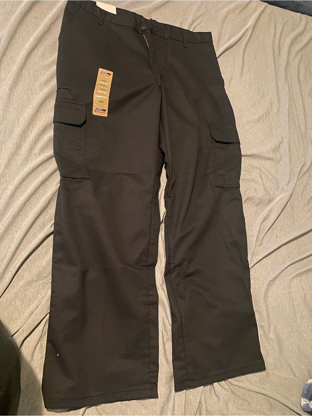Dickies Black Men's Cargo Work Pants with Utility Pockets